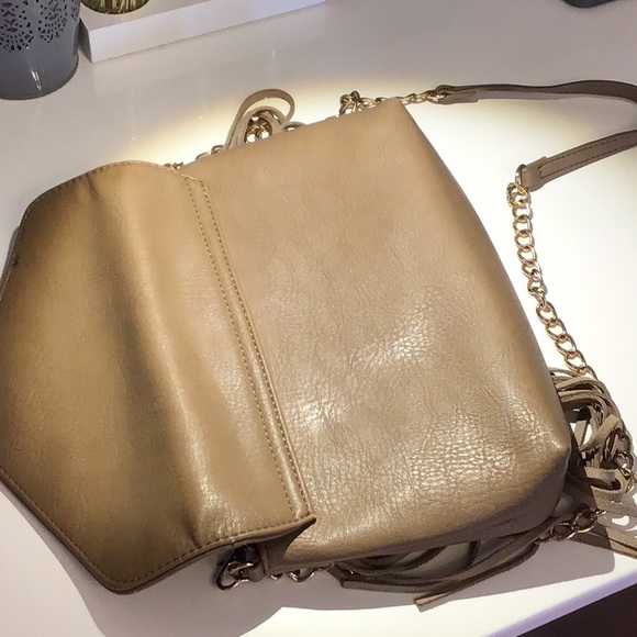 Beige fringe bag - Picture 3 of 4